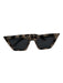 I-Sea Gray & Black Acetate Cat Eye Tortoise Shell Sunglasses Gray & Black