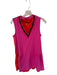 Emily McCarthy Size XS Pink & Red Polyester Blend Sleeveless Color Block Dress Pink & Red / XS