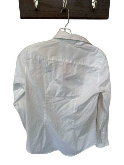 The Shirt Size S White Cotton Blend Long Sleeve Button Down Top White / S
