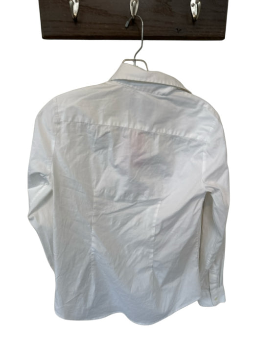 The Shirt Size S White Cotton Blend Long Sleeve Button Down Top White / S