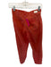 Paige Size 26 Orange Cotton Blend High Waist Wide Leg Cropped Raw Hem Jeans Orange / 26