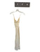 ASTR Size XS Light Yellow Synthetic Maxi Animal embellishments High Slit Dress Light Yellow / XS