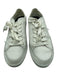 All Saints Shoe Size 39 White Leather Lace Up Whipstitch Platform Sneakers White / 39