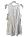 Reformation Size 6 White Linen Tie Front Lace Trim Sleeveless Dress White / 6