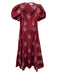 Hunter Bell Size XS Red & Multi Cotton Puff Sleeves Floral Print Pockets Dress Red & Multi / XS