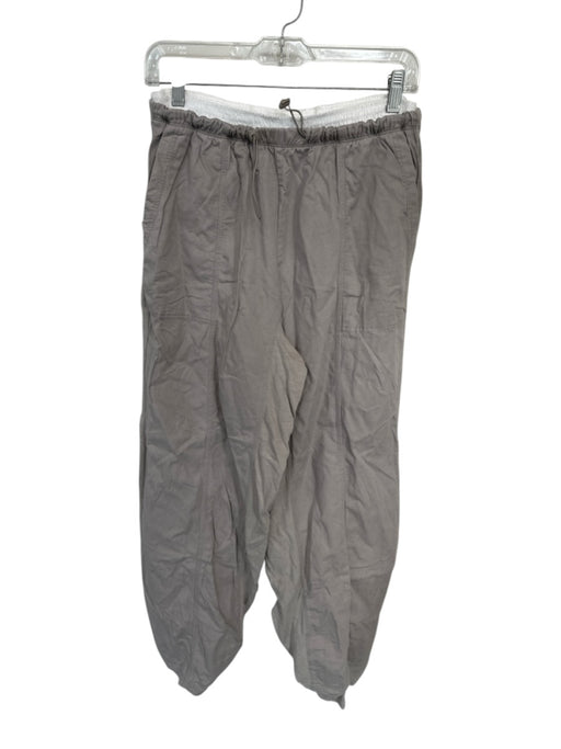 Daily Practice Size S Grey & White Cotton Blend Elastic Waist Pockets Pants Grey & White / S
