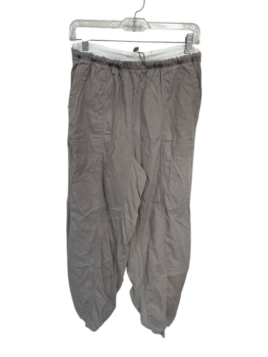 Daily Practice Size S Grey & White Cotton Blend Elastic Waist Pockets Pants Grey & White / S