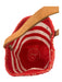 Mifuko Red White Beige Straw Top Handle Striped Woven Bucket Bag Red White Beige / S