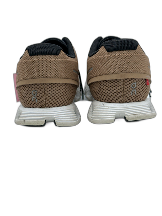 On Cloud Shoe Size 12 Tan & White Synthetic Solid Sneaker Men's Shoes Tan & White / 12