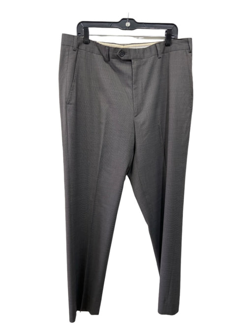 Santorelli Size 36 Gray Wool Blend Micro Dress Men's Pants 36