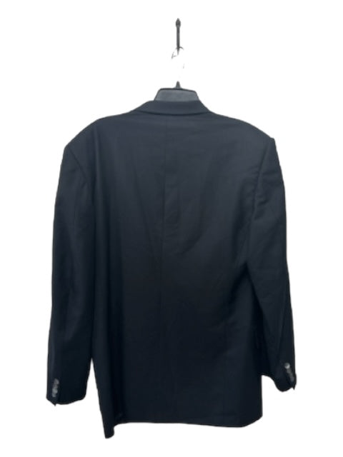 Cornelliani Black Wool Solid 2 Button Men's Blazer 52