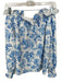 Tuckernuck Size XS White & Blue Polyester Off Shoulder Floral Top White & Blue / XS
