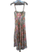Zimmermann Size 0/XS Green & Multi Linen Flower Spaghetti Strap Maxi Dress Green & Multi / 0/XS