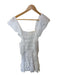 Loveshackfancy Size S White Cotton Flutter Sleeves Eyelet Ruffles Dress White / S