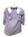 Alice + Olivia Size M Light Purple Silk Cold Shoulder Draped Long Sleeve Top Light Purple / M