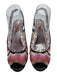 Missoni Shoe Size 38 Textile & Leather Mesh Chevron Peep Toe Pumps 38