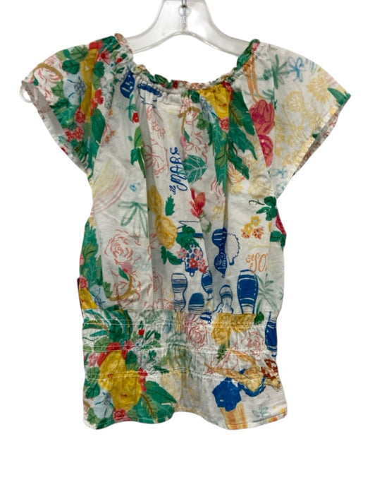 Mother Size XS White, Yellow, Multi Cotton Drawstring Neck Cap Sleeve Skirt Set White, Yellow, Multi / XS