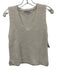 White + Warren Size XS White Cotton Knit Sleeveless Sweater Vest Top White / XS