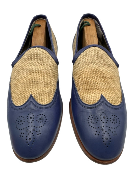 Kiton Shoe Size 8 AS IS Blue & Tan Leather Low Top Men's Shoes Blue & Tan / 8