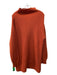 Wilfred Size XS Orange Merino Wool Rib Knit Cowl Neck Oversize Sweater Orange / XS