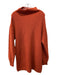 Wilfred Size XS Orange Merino Wool Rib Knit Cowl Neck Oversize Sweater Orange / XS