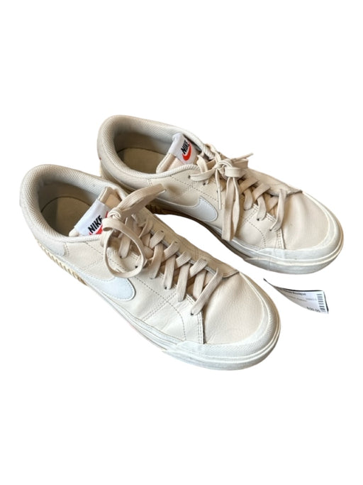 Nike Shoe Size 9 Cream & White Leather Platform Athletic Sneakers Cream & White / 9