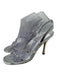 Larroude Shoe Size 7 Clear & Silver PVC & Patent Leather Slingback Sandals Clear & Silver / 7