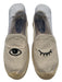 Soludos Shoe Size 7.5 Tan & black Canvas Embroidered Eyes Espadrille Espadrille Tan & black / 7.5