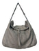 Bottega Veneta Gray Leather Woven Chain Top Flap Top Handle Bag Gray / L