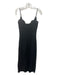 Karina Grimaldi Size XS Black Nylon Blend Lace Overlay Spaghetti Strap Dress Black / XS