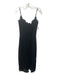 Karina Grimaldi Size XS Black Nylon Blend Lace Overlay Spaghetti Strap Dress Black / XS