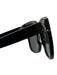 Yves Saint Laurent Black Acetate Gold Detail Logo Wayfarer Case Sunglasses Black