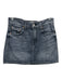 Mother Superior Size 25 Charcoal Gray Cotton Blend Denim 5 Pocket Mini Skirt Charcoal Gray / 25