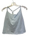Safiyaa Size 6 Charcoal Black Cotton Blend Denim Strapless Gathered Pleats Top Charcoal Black / 6