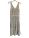 Minnie Rose Size Small Cream Beige Cotton Sleeveless Crochet Knit Dress Cream Beige / Small