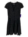 FiveSeventyFive Size Small Black & Gold Cupro Blend Cap Sleeve stars Dress Black & Gold / Small