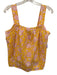Lilla P Size Small Yellow, Pink, White Cotton Sleeveless Floral Elastic Top Yellow, Pink, White / Small