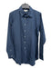 Ann Mashburn Size L Navy Blue Cotton Button Down Long Sleeve Top Navy Blue / L