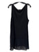Eileen Fisher Size M Black Silk Sleeveless Semi Sheer Layered Top Black / M