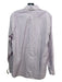 Ann Mashburn Size L Purple & White Cotton Collared Button Up Long Sleeve Top Purple & White / L
