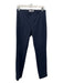 Via Masini 80 Size 46 Navy Viscose Blend Elastic Waist Slim Pants Navy / 46