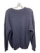 Peserico Size XL/46 Navy Blue Alpaca Blend Open Knit Ribbed Long Sleeve Sweater Navy Blue / XL/46