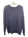 Peserico Size XL/46 Navy Blue Alpaca Blend Open Knit Ribbed Long Sleeve Sweater Navy Blue / XL/46