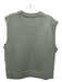 Tibi Size L Sage green Lambs Wool Crew Neck Distressed Sleeveless Top Sage green / L