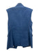 Veronica Beard Size 10 Blue Cotton Denim Double Breast Shoulder Pads Vest Blue / 10