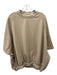 Cog The Big Smoke Size L Tan Beige Polyester Drop Shoulder Ruched waist Sweater Tan Beige / L