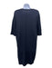 The Row Size L Navy Blue Cashmere Scoop Neck Short Sleeve Sweater Dress Navy Blue / L