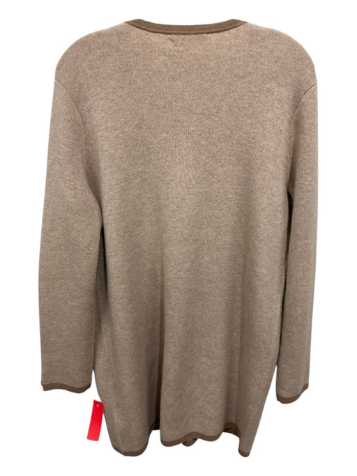 J Mclaughlin Size S/M Tan & brown Wool & Cashmere Long Sleeve Knit Cardigan Tan & brown / S/M