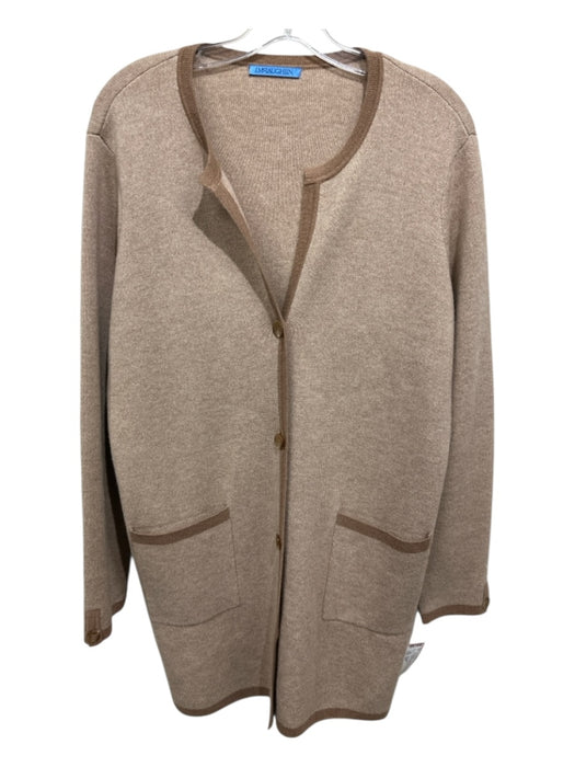 J Mclaughlin Size S/M Tan & brown Wool & Cashmere Long Sleeve Knit Cardigan Tan & brown / S/M