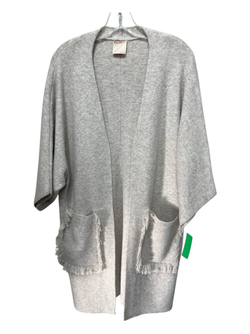 Kerisma Size One Size Taupe Beige Polyester Blend Long Sleeve Heathered Cardigan Taupe Beige / One Size
